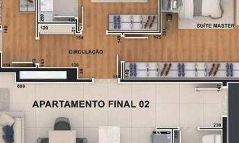 Imagem 6: Apartamento com 3 dormitórios à venda, 130 m² por R$ 1.330.640,58 - Bacacheri - Curitiba/P