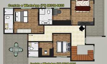 Imagem 5: Casa em Lauro de Freitas, 4/4, suítes, closet, 02 vagas, condomínio