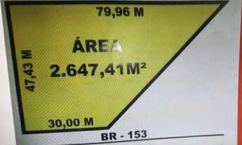 Imagem 2: Área Cormecial, De Frente a BR 153. Com 2.647m2 para Galpão para Logísticas