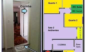 Imagem 5: Apartamento com 3 dormitórios para alugar, 110 m² por R$ 3.385,00/mês - Vila Ema - São Jos