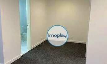 Imagem 5: Sala comercial reformada, com piso carpete, divisórias, 2 banheiros, 2 vagas na Berrini