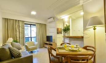 Imagem 2: Flat mobiliado no Itaim Bibi com 1 dorm com vista para Avenida Faria Lima