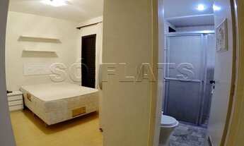 Imagem 4: Flat com 1 dormitório, quarto e sala separados, flat ao lado do Colégio Dante Alighieri