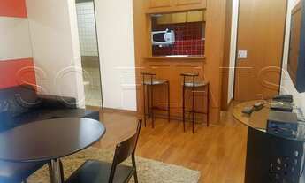 Imagem 6: Flat mobiliado com 42m² com quarto, sala, cozinha completa e banheiro, a 200 m da Av. Paul