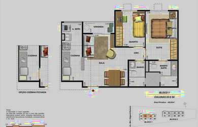Imagem 2: Apartamento 2 quartos, 1Suíte com varanda e vaga em Madureira