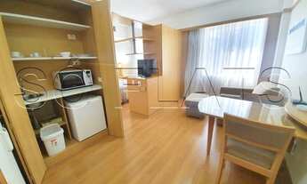 Imagem: Flat em andar alto, arejado, muito bem mobiliado