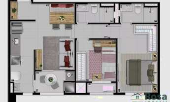 Imagem 7: Apartamento à Venda com 3 ou 2 Quarto(s), sendo 1 suíte, com varagando Gourmet, próximo ao