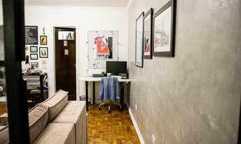 Imagem 4: STA CECÍLIA R. JESUÍNIO PASCOAL LINDO STÚDIO COM 37m² - SALA HOME OFFICE COZINHA E BAN