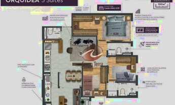 Imagem 5: Apartamento com 3 dormitórios à venda, 83 m² por R$ 734.539,00 - Floradas de São José - Sã