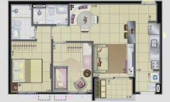 Imagem 3: Apartamento 55m2 no 15º andar do Condomínio Clube Torres do Mirante