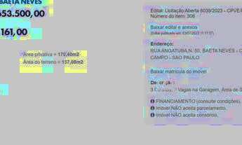 Imagem 5: Casa com 3 dormitórios à venda por R$ 422.161 - Baeta Neves - São Bernardo do Campo/SP