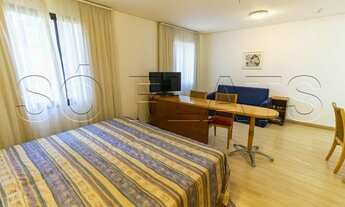 Imagem 7: Flat totalmente mobiliado bem localizado próx da Av Ibirapuera e Shopping Ibirapuera. Cons