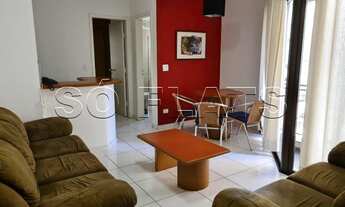 Imagem: Flat mobiliado, espaçoso com 1x dormitório