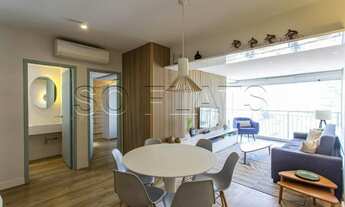 Imagem 2: Lindo flat de luxo na Juscelino Kubitschek com 80m² e 1 dorms disponível locação