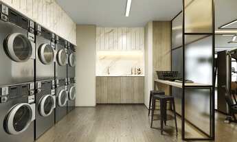 Imagem 4: Studio de 1 dormitório, com área útil de 24 m2, e 1 banheiro. Campo Belo