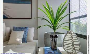 Imagem 5: Com um conceito moderno e ambientes amplos e climatizados esse apartamento mobiliado com q