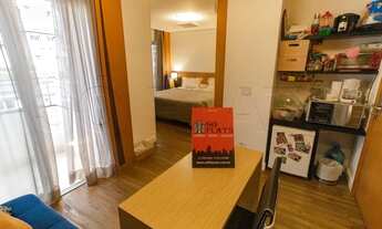 Imagem 7: Flat entre o Jardins e Paraíso ideal para moradia de longo prazo apartamento com varanda