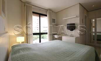 Imagem 7: Flat com excelente localização no Itaim Bibi e totalmente mobiliado para locação. Consulte