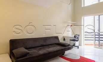 Imagem 3: Flat no Duplex Life Moema disponível para locação contendo 1 dormitório e 1 vaga de garage