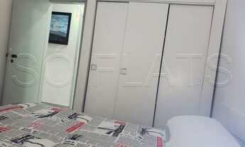 Imagem 7: Flat totalmente mobilado no Jardim Paulista para locação ao lado do Shopping Pamplona. Con