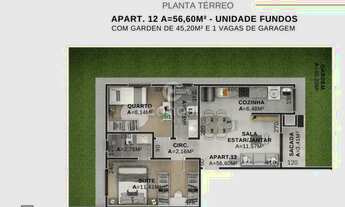 Imagem 2: Apartamento Garden à Venda no Afonso Pena | 68,72 m² | 2 Quartos (1 Suíte