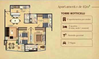 Imagem 6: Apartamento de Lançamento no Renascenca, com 3 quartos, 2 e 3 vagas, 82m² e 110m², entrega