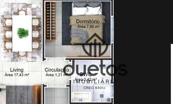 Imagem 2: Apartamento 2 quartos, 1 vaga