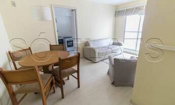 Imagem 2: Flat disponível para locação no Roma Palace com 1 dorm e 1 vaga de garagem