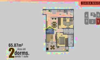 Imagem 2: Apart 2 dorms, Ocian, Entrada R$ 35 Mil, JGA971