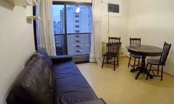 Imagem 3: EDIFÍCIO PAULISTANIA - Flat de 42m² mobiliado com 1 dormitório com quarto e sala separado