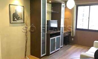 Imagem 2: Flat em Moema com 2 dorms para locação, prox a Av Ibirapuera, Metrô Moema, fácil acesso ao