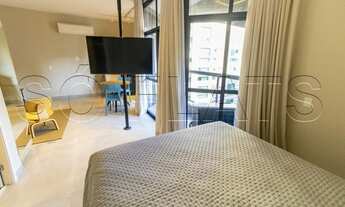 Imagem 2: Lindo flat, 1x dormitório andar alto com vista apto, com cozinha equipada e bem localizad