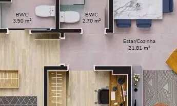 Imagem 3: Apartamento 2 Dormitórios para venda em Florianópolis - SC