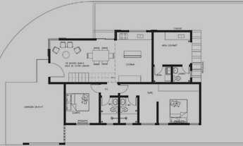 Imagem 4: Bela casa com Mezanino - terreno 2765 m² /Esquina no Condomínio !!!