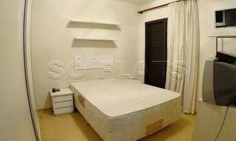 Imagem 6: EDIFÍCIO PAULISTANIA - Flat de 42m² mobiliado com 1 dormitório com quarto e sala separado