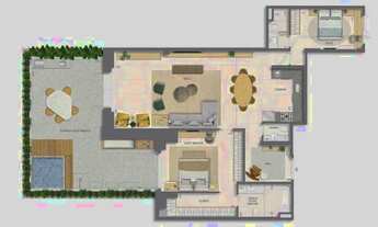 Imagem 5: Apartamento Comercial de194 m² com 2 quartos sendo 2 suítes, bairro da Glória - Rio de Jan