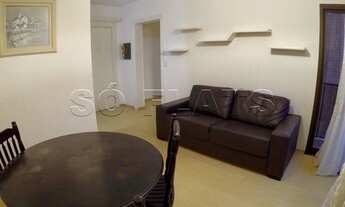 Imagem 3: Flat com 1 dormitório, quarto e sala separados, flat ao lado do Colégio Dante Alighieri