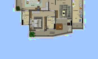 Imagem 6: APARTAMENTO COM 95.68 m² - AVIAÇÃO - PRAIA GRANDE SP