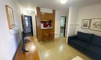 Imagem 4: Flat mobiliado com 42m² com quarto, sala, cozinha completa e banheiro, a 200 m da Av. Paul
