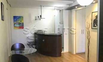 Imagem 3: Flat em Moema com 2 dorms para locação, prox a Av Ibirapuera, Metrô Moema, fácil acesso ao