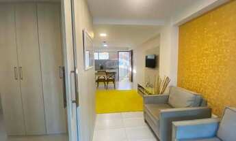 Imagem 2: Férias em Ponta Negra da melhor forma! Flat com sala, cozinha e 1 suíte com vista para pra