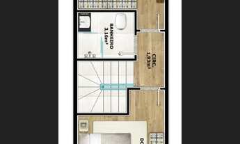 Imagem 7: SOBRADO GEMINADO no AVENTUREIRO com 2 quartos para VENDA, 64 m²