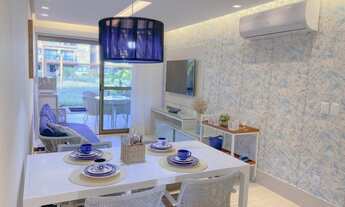 Imagem: Lindo flat decorado no Polinésia - Muro