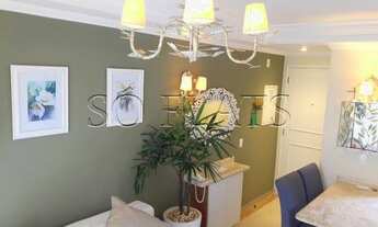 Imagem 3: Lindo flat para locação em Moema, muito bem decorado e equipado a 3 quadras da Av. Ibirapu