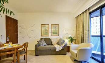 Imagem 4: Flat mobiliado no Itaim Bibi com 1 dorm com vista para Avenida Faria Lima