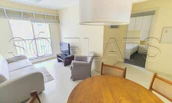 Imagem 2: Flat para locação no Roma Palace contendo 49m², 1 dormitório e 1 vaga de garagem