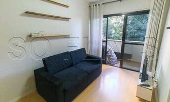 Imagem 4: Flat mobiliado ao lado do Shopping Pamplona com 1x dormitório, quarto , sala, cozinha e va