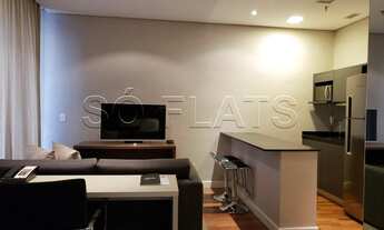 Imagem 2: Flat de alto padrão na Vila Olímpia disponível locação com 42m² e 1 dormitório
