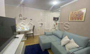 Imagem 3: Flat reformado disponível para locação na Vila Olímpia com 48m², 1 vaga e 2 dorm