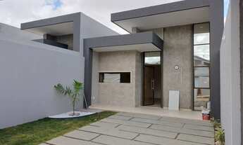 Imagem: Casa plana com três suítes e 114m², no